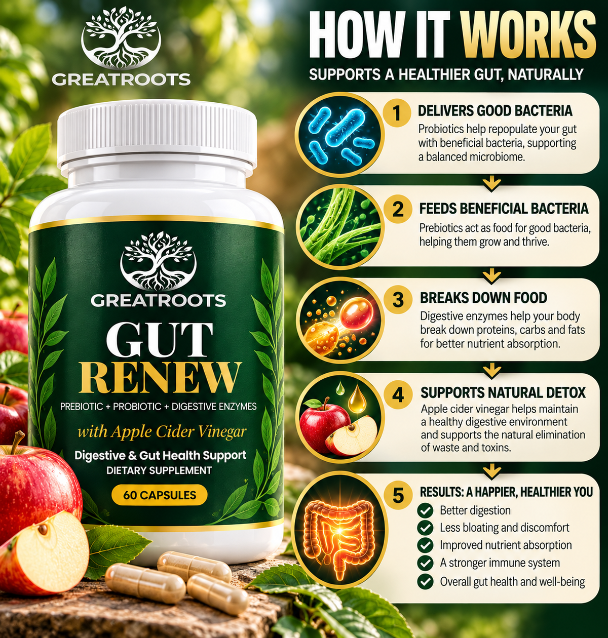 Gut Health - 60 capsule count