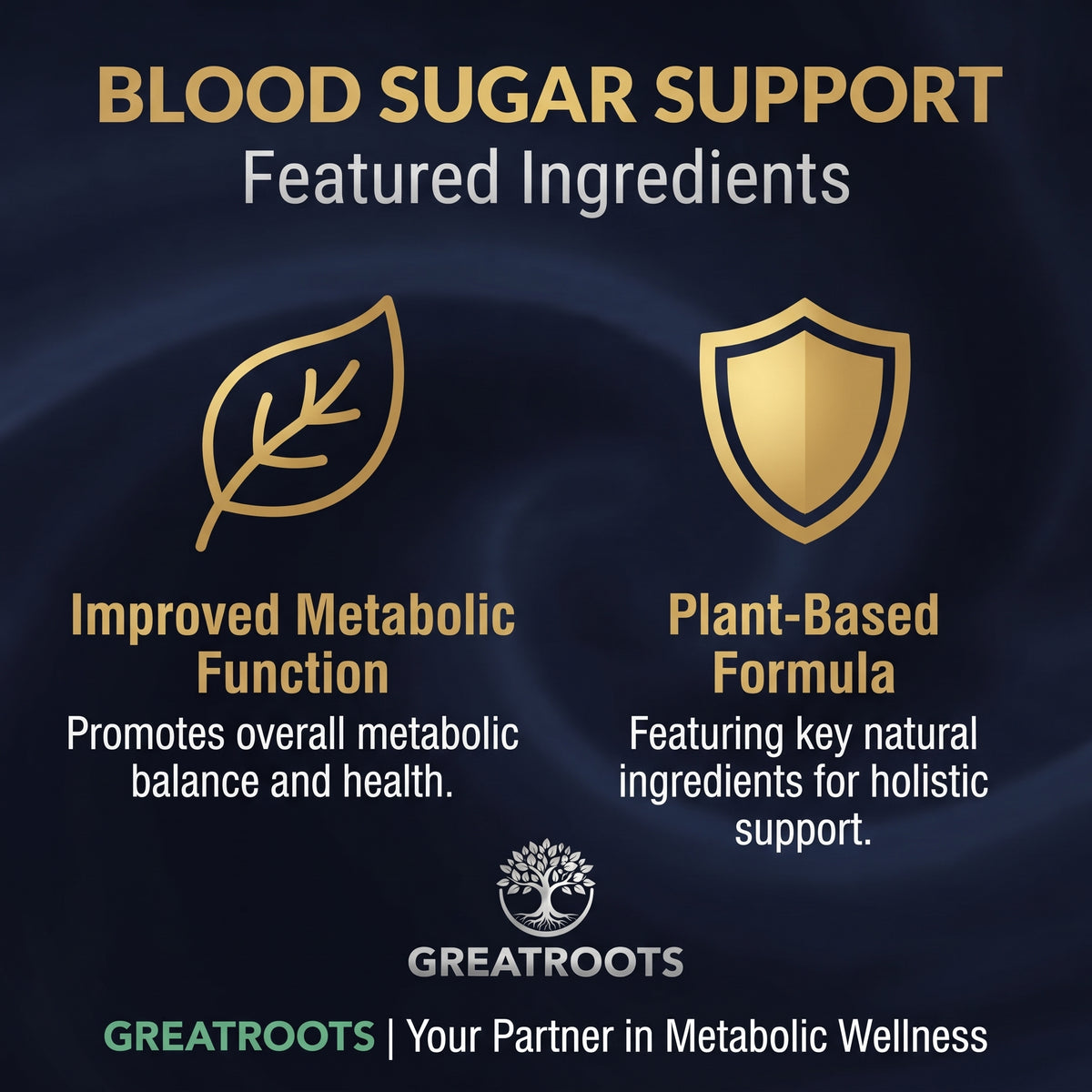 Blood Sugar Balance - Advanced Metabolic & Glucose Support Formula | 60 Capsules | GreatRoots