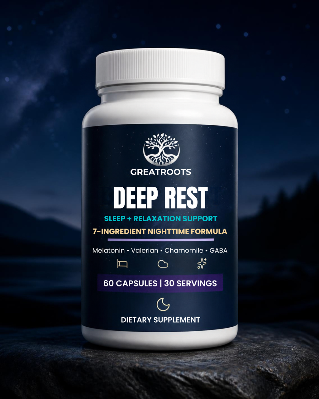 GreatRoots Deep Rest Sleep + Relaxation Support