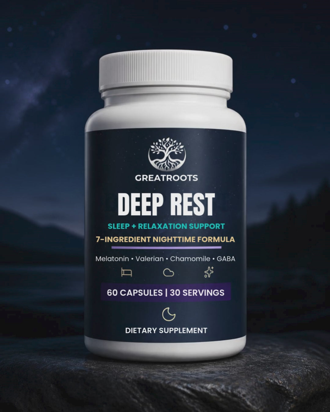 GreatRoots Deep Rest Sleep + Relaxation Support